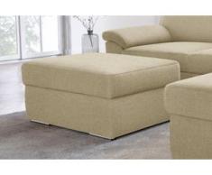 DOMO collection Hocker beige Polsterhocker Nachhaltige Möbel