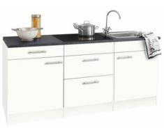 OPTIFIT Küchenzeile Mini, mit E-Geräten, Breite 180 cm weiß Singleküchen Küchenzeilen -blöcke Küchenmöbel Arbeitsmöbel-Sets