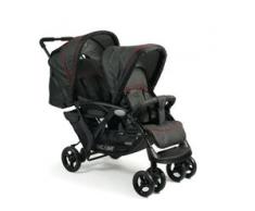CHIC4BABY Geschwisterwagen Duo jeans black schwarz Kinder Kinderwagen Buggies