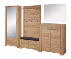 GERMANIA Garderoben-Set (Set, 6-tlg) beige Kompaktgarderoben Garderoben Kastenmöbel-Sets