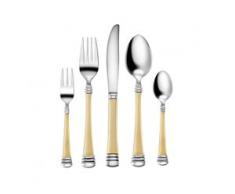 Karcher Besteckset aus Edelstahl Florenz, (30tlg.) silberfarben Besteckgarnituren Besteck Messer Haushaltswaren
