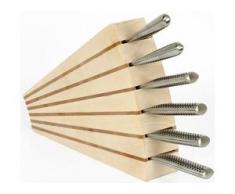 scanwood Messerblock (1tlg.) beige Küchenmesser-Sets Besteck Messer Haushaltswaren Messerblöcke