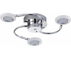 TRIO Leuchten,LED Deckenleuchte TURNER silberfarben Tageslichtlampen Lampen Leuchten