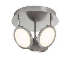 Brilliant Leuchten Pluto LED Spotrondell 3flg eisen/weiß weiß Deckenstrahler Strahler Spots Lampen Deckenleuchten