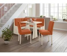 Eckbankgruppe Hanau 2 (Set, 4-tlg) orange Sitzbänke Nachhaltige Möbel Sitzmöbel-Sets
