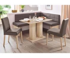 SCHÖSSWENDER Eckbankgruppe Anna 2 (Set, 4-tlg) braun Eckbankgruppen Tische Sitzmöbel-Sets