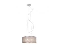 Brilliant Leuchten Dubai Pendelleuchte 43cm chrom grau Pendelleuchten und Hängeleuchten Deckenleuchten Lampen
