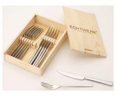ECHTWERK Steakbesteck silberfarben Besteck Messer Haushaltswaren Essesteck-Sets