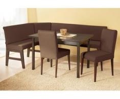 Eckbankgruppe (Set, 4-tlg) braun Esszimmer und Küchenmöbel Küche Landhaus Charme Sitzmöbel-Sets