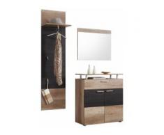 trendteam Garderoben-Set Polo (Set, 3-tlg) braun Garderoben-Sets Garderoben Kastenmöbel-Sets