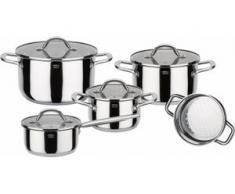GSW Topf-Set Meran (Set, 9-tlg.) silberfarben Topfsets Töpfe Haushaltswaren Topf