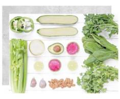 Platzset, 3955 DELIKATESSEN - Gemüse, APELT (Set, 4-tlg.) grün Platzsets Tischwäsche Tischdecken