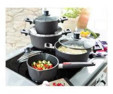 WOLL MADE IN GERMANY Topf-Set Titanium Nowo (Set, 8-tlg.) schwarz Topfsets Töpfe Haushaltswaren Topf