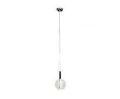Brilliant Leuchten Elegant LED Pendelleuchte 1flg chrom/transparent silberfarben Pendelleuchten und Hängeleuchten Deckenleuchten Lampen