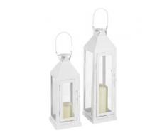 Home affaire Laterne (Set, 2 Stück) weiß Kerzenhalter Kerzen Laternen Wohnaccessoires