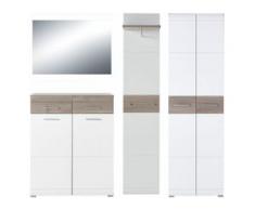 GERMANIA Garderoben-Set GW-Malou (Set, 4-tlg) weiß Kompaktgarderoben Garderoben Kastenmöbel-Sets