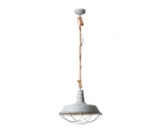 Brilliant Leuchten Rope Pendelleuchte 47cm grau Beton Pendelleuchten und Hängeleuchten Deckenleuchten Lampen