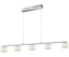 TRIO Leuchten,LED Pendelleuchte ALEGRO silberfarben Pendelleuchten und Hängeleuchten Deckenleuchten Lampen Leuchten