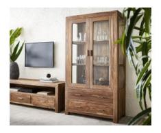 DELIFE Vitrine Indra Sheesham