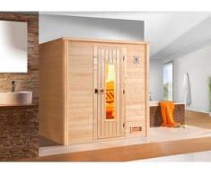 Weka Massivholzsauna Bergen 2 mit Holztür