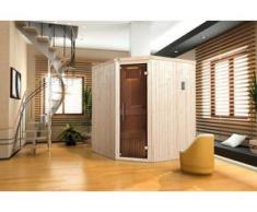 Weka Element-Ecksauna Varberg 2 mit Glastür