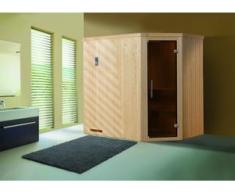 Weka Element-Ecksauna Varberg 1 mit Glastür