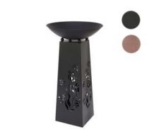 Feuersäule HWC-E65, Feuerstelle Terrassenofen Terrassenkamin Gartenkamin, 107x58x58cm ~ Edelrost