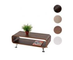 Couchtisch HWC-B97, Loungetisch Club Tisch, 34x90x39cm ~ Zebra dunkelbraun