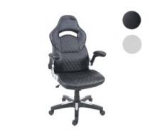 Bürostuhl HWC-F87, Schreibtischstuhl Chefsessel Drehstuhl, Kunstleder ~ schwarz
