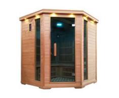 Infrarotkabine HWC-D50, Infrarotsauna Wärmekabine, Musik LED Sicherheitsglas Sauerstoff 5 Personen, Karbonheizung