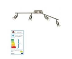 Reality|Trio LED Deckenleuchte Deckenlampe nickel matt inkl. Leuchtmittel ~ 4 flammig, 10W EEK A