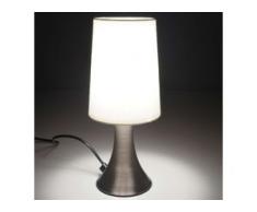 Touch-Lampe HWC-G92, Nachtlicht Nachttischlampe Tisch-Leuchte Leseleuchte, Edelstahl