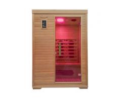 Infrarotkabine HWC-D48, Infrarotsauna Wärmekabine, Musik LED Sicherheitsglas Sauerstoff ~ 2 Personen, Keramikheizung