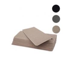 15x Stufenmatte HWC-G49, Treppenteppich Treppenschutz Treppenmattenset, 65x25cm ~ rechteckig, creme-beige