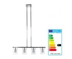 Pendelleuchte HW175, Deckenleuchte Hängeleuchte Deckenlampe, 4-flammig EEK C