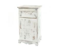Kommode Beistelltisch Nachttisch Telefontisch, 63x35x29cm, Shabby-Look, Vintage ~ grau