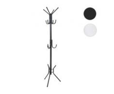 Garderobenständer HWC-B76, Standgarderobe Kleiderständer 180x40x40cm ~ schwarz