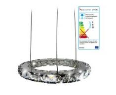 LED-Hängeleuchte HW152, Hängelampe Deckenleuchte Pendelleuchte, Kristallglas 8W EEK A