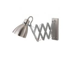 Steinhauer Wandleuchte Spring Modern Nickel Metall Dimmbar 1-flammig E27 13x29x25 cm (BxHxT)