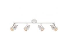 Globo Lighting LED-Deckenleuchte Calgary II Modern Eisen Weiß 80x15x11 cm (BxHxT) 4-flammig GU10 inkl. Leuchtmittel