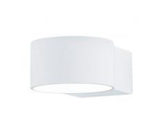 Trio LED-Wandleuchte Lacapo Modern Metall Matt Weiß Rund 11x6x15 cm (BxHxT)