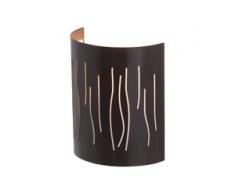 Brilliant Wandleuchte Kinley Modern Braun Metall 1-flammig E27 18x21 cm (BxH)