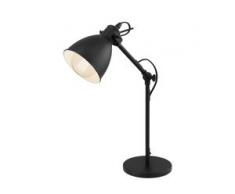Eglo Schreibtischleuchte Priddy Industrial Schwarz Stahl Dimmbar 1-flammig E27 Ø 15,5 cm