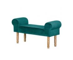 Maison Belfort Polsterbank Banquette Türkis Flachgewebe 101x51x33 cm (BxHxT) Landhaus