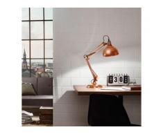 Eglo Schreibtischleuchte Borgillio Modern Kupfer Stahl 1-flammig E27 19x71x40 cm (BxHxT)