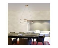 Paul Neuhaus LED-Pendelleuchte Roman Circle Stahl Gold Glamour Dimmbar Ø 55 cm 1-flammig inkl. Leuchtmittel