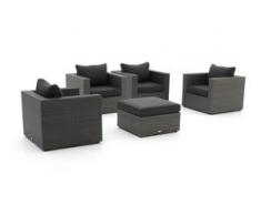 Forza Barolo Sessel Lounge-Set 5-teilig