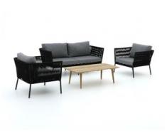 Intenso Levanzo/ROUGH-K Sessel-Sofa Lounge-Set 4-teilig