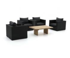 Forza Barolo/ROUGH-L Sessel Lounge-Set 5-teilig