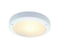 SLV 229071 BULAN Deckenleuchte, rund, weiss, E14, max. 60W, satiniertes Glas, EEK: A++ (Spektrum: A++ bis E)